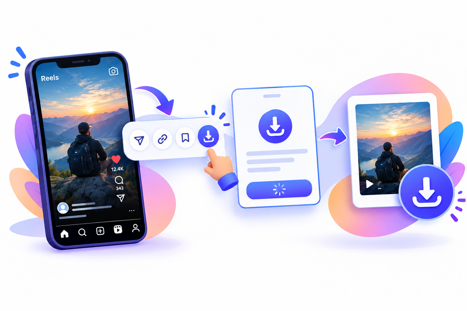 Copy a public Instagram photo link to download Instagram photos full resolution